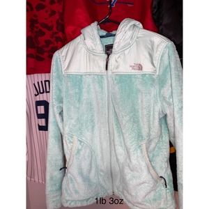 The North Face Size M Teal Full Zip Hooded